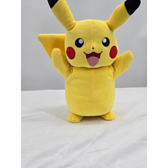 Tomy Pokemon Stuffed Plush Light Up‎ Talking Toy 13" *Tested Works* Pikachu - Picture 1 of 4
